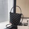 Bolsa Pequeña de Bordado de Diamantes para Mujer 2026 Nueva Tendencia de Verano Versátil Cadena Bolso Cruzado Bolso Cubo
