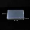 Caja de embalaje de plástico transfronteriza de 1.5 cm, caja cuadrada de plástico PP para piezas de joyería, caja plana de Amazon, caja de almacenamiento rectangular transparente