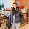 Chaqueta de Algodón con Forro de Terciopelo Negro con Capucha para Mujer, Abrigo Grueso y Cálido, Diseño Holgado, Acolchada de Algodón, Invierno 2026, Ropa Nueva de Algodón