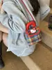 Bolsa Fofa Outono 2025 para Meninas Bolsa Estilo Celebridade da Internet para Meninas Estilo Vermelho Bolsa Xadrez para Joias