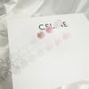Placa de esmalte de uñas Zizi International 2023 nuevo Doudou Camelia en forma de corazón tarjeta de color hielo transparente nude corto