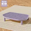 Tapete para Arenero de Gato de Doble Capa con Diseño Antideslizante, Bandeja para Arena de Gato Ajustable, Tapete de Control de Arena, Tapete para Limpiar las Patas del Gato