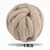 Cojín de algodón súper grueso con relleno de corazón tejido a mano para cama, perrera para gatos y perros, bolsa de material tejido DIY con giro de lana de algodón con leche.