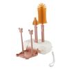 Set Portátil de Cepillo para Biberones, Cepillo para Vasos de Niños, Cepillo de Mango Largo, Cepillo de Silicona para Biberones de Bebé, Cepillo de Limpieza, Cepillo para Vasos