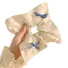 Pañuelo Cuadrado de Flores Rosas Anillo para el Cabello para Mujer Estilo Sensei de Alta Calidad Cuerda para la Cabeza Intestino Grueso Grande Cuerda para Cabello de Cola de Caballo Baja Banda de Goma
