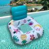 Asiento de agua inflable luminoso para piscina, con red, cama flotante, anillo de natación luminoso nocturno, transfronterizo, en stock