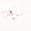 Armação de Óculos Feminina Quadrada Full-Frame de Titânio Fashionável Armação de Óculos Casual Business Óculos Sem Grau Podem Ser Equipados com Lentes de Grau 2973