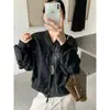 Chaqueta de moto de alta gama, abrigo de cuero estilo americano para mujer, nuevo modelo 2026, estilo súper moderno y genial, chaqueta de béisbol petite