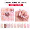 Arte de Uñas Popular Transfronterizo Uñas Portátiles 108 Piezas Parches de Arte de Uñas Terminados para Manos y Pies Set de Uñas Postizas Uñas Portátiles Mayoreo