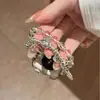 Pulsera de Plata Tailandesa Kt Estilo Vintage con Cuentas Transparentes Adecuada para Apple Watch iWatch 12ª Generación 11/10 Ultrase