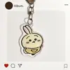 Chaveiro de Acrílico Kaka Kawa Pingente de Mochila Pequeno Presente Fofo Periférico de Anime Desenho Animado Popular