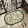 Gabinete de baño estilo americano, felpudo absorbente de puerta de tierra de diatomeas, tapete de piso antideslizante de secado rápido, tapete para entrada de inodoro, alfombra