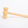Mini Martillo de Madera del Fabricante, Cabeza Plana, Juguete DIY para Celebraciones de Cumpleaños, Varios Tamaños, Mini Mazo de Madera, Martillo de Juez