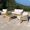 Sofá de ratán para exteriores, patio, jardín, balcón, casa de familia, ocio, silla de madera maciza tejida de aleación de aluminio, muebles combinados