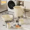 Set de tocador estudiantil de plástico grueso de alta calidad para el regreso a clases, cubeta de agua y lavabo de plástico engrosado para uso en dormitorio