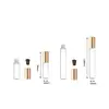 Botella de Aceite Esencial de 5ml 10ml Botella Roller de Perfume Recargable Botella de Muestra Portátil para Viaje Cosméticos Botella Recargable