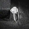 Moda Ol Nuevo Regalo Regalo Exquisito Flor de Trébol de Cuatro Hojas Anillo para Mujer Suministro R7349B