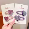 Pinza para el pelo de corazón con lentejuelas para niños y niñas, Pinza BB de Primavera Nueva, Pinza para flequillo, Linda pinza para el pelo de bebé, Accesorio para el pelo