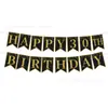 Banner Digital Temático de Cumpleaños 70 de Nuevo Estilo Transfronterizo Decoraciones Colgantes en Espiral Negro y Dorado Decoración de Ambiente de Fiesta