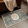 Alfombrilla de baño absorbente de barro de diatomeas de lujo de entrada americana, alfombrilla para pies antideslizante para puerta de baño del hogar, alfombrilla para puerta resistente a la suciedad de la entrada
