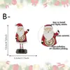 Figurillas de madera navideñas más vendidas transfronterizas: Papá Noel, muñeco de nieve y renos - perfectos para crear un ambiente festivo en tu escritorio y como regalo de Navidad