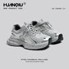 Plataforma Universal plateada Zapatos Torre Mujer Primavera y Verano 2024 Nuevo Malla Casual Combinable Deportes Zapatos de Pareja Hombre