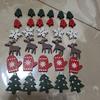 Venda Direta de Fábrica Árvore de Natal/Luvas Estampadas/Chips de Madeira de Alce Coloridos Decoração de Natal Patches Decorativos Artesanais DIY