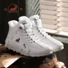 Botas de Nieve de Piel de Oveja del Noreste Botas Martin Cálidas de Cuero Genuino Zapatos de Algodón Gruesos de Felpa para Deportes al Aire Libre de Invierno Slip-On