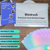 Papel Adesivo Holográfico para Comércio Exterior da Amazon Imprimível à Prova d'Água Papel Adesivo Arco-Íris Vinil Adesivo Raio de Rádio Adesivo de Cabeça de Raio