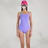 2026 Novo Modelo Maiô Competitivo de Peça Única Ajustado com Alça de Ombro Multicor de Camada Dupla para Mulheres, Treinamento Esportivo Profissional, Corte Médio, Disfarça a Barriga