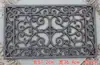 Alfombrilla de suelo de hierro fundido retro felpudo felpudo raspador de zapatos cepillo para zapatos adornos de decoración de puerta frontal de jardín de villa de hierro