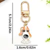 8 Llavero de aleación de zinc con forma de U, colgante de joyería para mochila, perro Schnauzer Corgi Jingba con goteo de aceite de dibujos animados