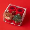 Primavera, Otoño e Invierno Terciopelo Engrosado Caja de Regalo Empaque Rojo Festivo Luna Llena Niño de un Año Antideslizante Piso para Bebé Calcetines de Tubo Medio