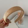 Corea del Sur Estilo chic algodón y lino papel trenzado diadema femenina lavado de cara verano artefacto para cabello suelto diadema accesorios para el cabello 2021nuevo tocado
