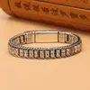 Pulsera Lulutong para Hombre, Hecha a Mano con Mantra de Seis Sílabas, Rodillo Giratorio, Cadena Vintage, Directo del Fabricante