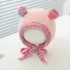 Gorros para Bebé para Otoño e Invierno, Gorros Lindos y Súper Lindos con Protección para los Oídos para Hombres y Mujeres, Gorros Cálidos de Felpa para Bebés y Niños Pequeños, Gorros de Punto para Invierno