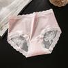 Ropa Interior Sexy de Encaje con Aberturas para Mujer 10A Antibacterial Entrepierna de Seda Cuidado Shorts Calzones de Satén Ligeros y Transpirables