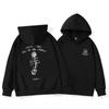 Suéter Fofo com Capuz Casaco Feminino Popular na Internet Senso de Design High Street Blusa com Capuz Faixa de Cabeça Hoodie Estilo Preguiçoso com Estampa Hoodie