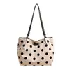 Bolsa de Hombro Casual Grande de Lunares Dulce y Elegante para Niña, Simple, de Viaje, Moda de Alto Valor, Personalizada, Tendencia