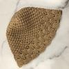 Sombrero de Pescador Encaje Nicho Paja Crochet Hecho a Mano Sombrero de Cubo Coreano Verano Parasol Cubre Rostro Sombrero de Cuenca Verano Adelgazante
