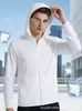 Ropa de Protección Solar de Seda de Hielo de Secado Rápido para Hombres y Mujeres, Ropa de Protección Solar Elástica Ligera y Fresca para Mujeres, Chaqueta Fina para Hombres