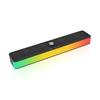 Caixa de Som Bluetooth Gamer Luzes Coloridas RGB Plug-In Cartão Portátil Graves Subwoofer Sem Fio Efeito de Iluminação RGB Rgb2.0