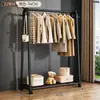Perchero de ropa para suelo de dormitorio, tendedero interior 2026 nuevo, armario simple, perchero para abrigos y sombreros del hogar, perchero engrosado para colgar ropa