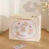 Bolsa de Tela de Oso Dulce y Divertida, Linda Bolsa de Regalo de Dibujos Animados, Bolsa de Papel Rosa y Azul para Envolver Regalos para Niños y Niñas, En Stock