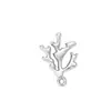Pingente Elegante de Aço Inoxidável com Design de Galhos, Flores e Coqueiro, Acessórios Vintage Feitos à Mão DIY, Galvanoplastia Conservadora de Cor, em Estoque