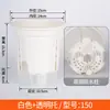 Macetas de Plástico para Uso Doméstico, Macetas con Almacenamiento de Agua, Macetas Transpirables que Controlan las Raíces, Macetas Blancas Transparentes para Flores Phalaenopsis, Macetas de Autorriego