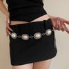Corrente de Cintura de Metal Vintage Estilo Coreano Feminino Nova Versátil de Alta Qualidade Moda em Relevo Acessórios Cintura Estreita Distintiva Cinta Modeladora