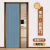 Puerta plegable tipo panal, puerta corredera de partición invisible para sala de estar, cocina, baño, inodoro, dormitorio, cortina de puerta corredera para balcón