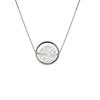 Collar Minimalista de Cristal Blanco del Himalaya Plata Esterlina s925 Elegante Cadena de Círculo para Clavícula para Mujer Joyería de Cadena de Plata Moderna