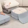 Bolsa de armazenamento de jaqueta de plumas para viagem, mala, bolsa organizadora de roupas para casa